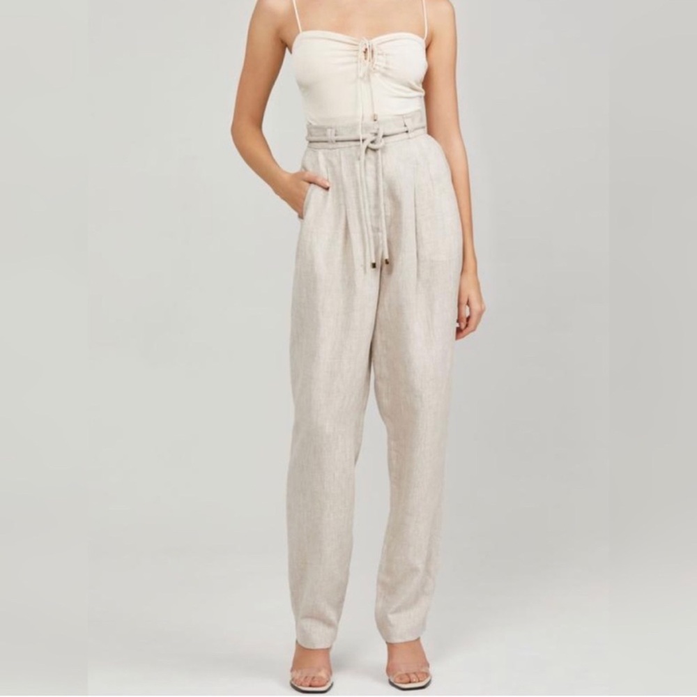 Anthro Significant Other Zahara linen trousers